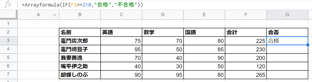 【実例付】Arrayformula関数とは？スプレッドシートで実際の使い方を解説！